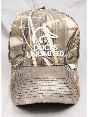 Ducks Unlimited Advantage Max-4 HD Camo Hat Hunting Adjustable Strapback Cap